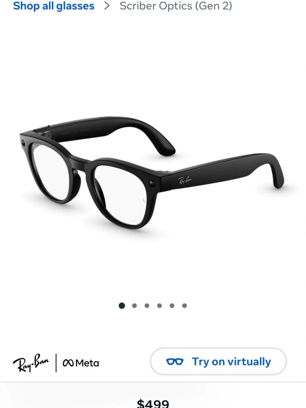 Ray-Ban Black Round-Frame Eyewear